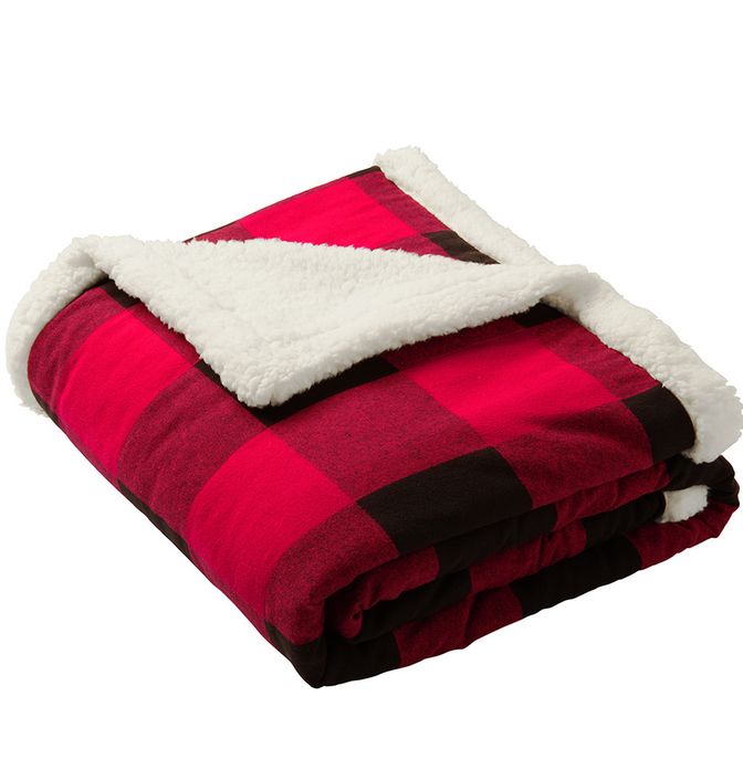 Port Authority Flannel Sherpa Blanket